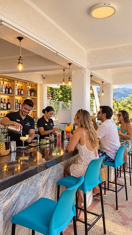 Cócteles en la barra de Cabalante