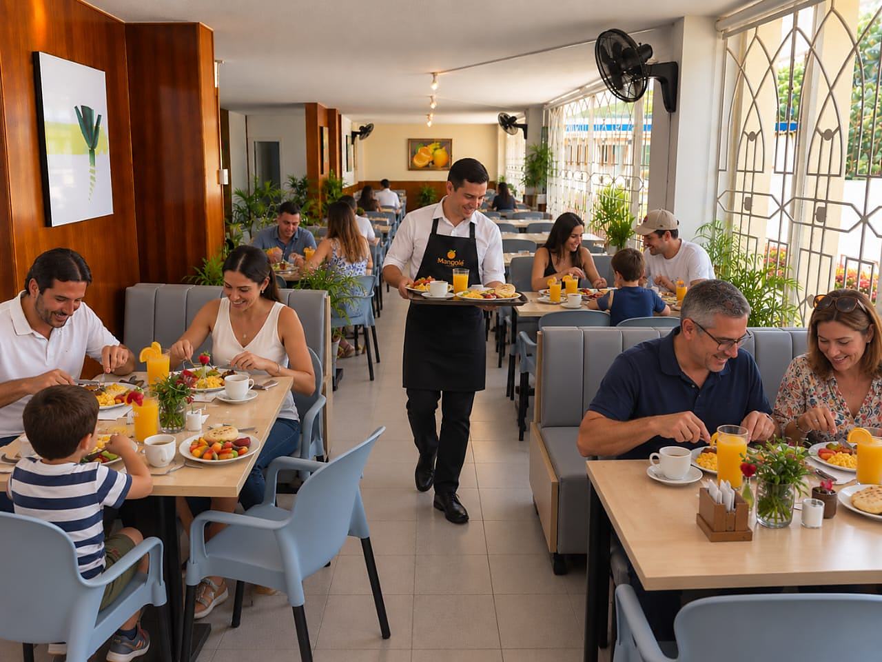 Almuerzo en el Restaurante Mangolé